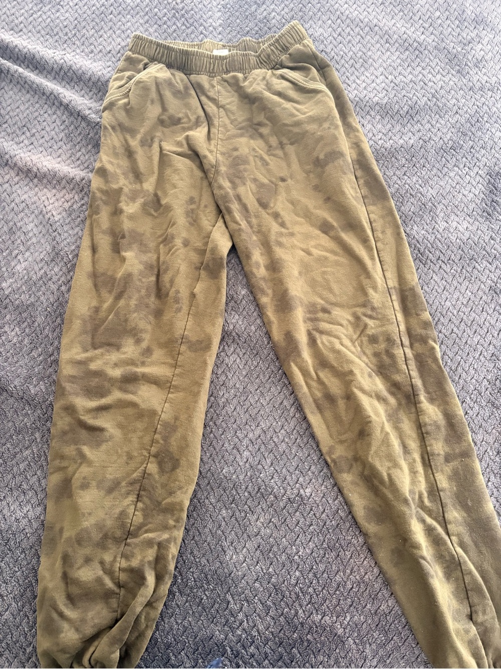 Kids Olive Green Jogger Pants